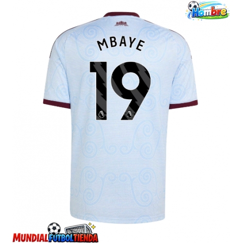 Camiseta Aston Villa Ibrahim Mbaye #19 Tercera Equipación Replica 2026-27 mangas cortas